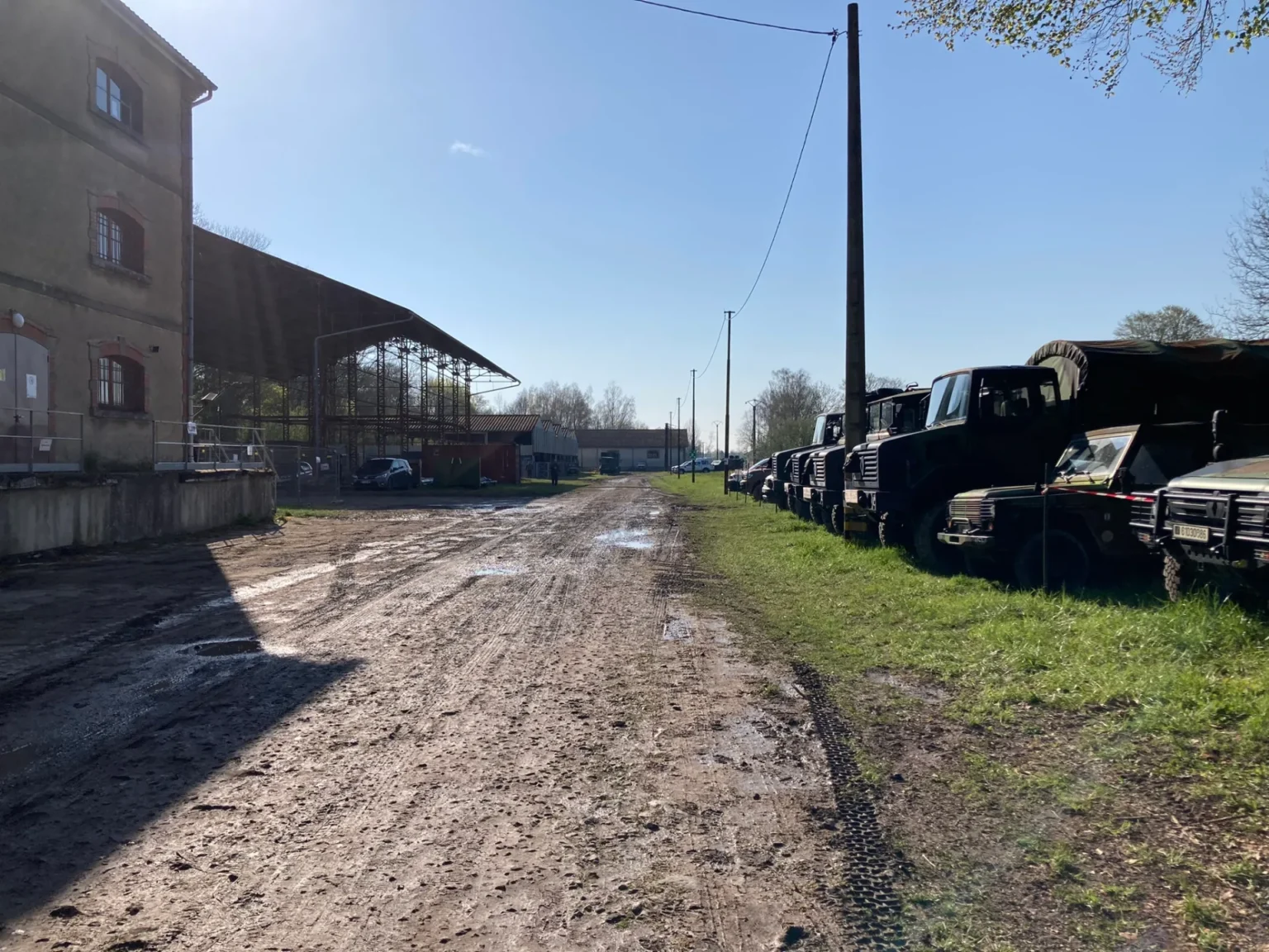 OPEWI team at a defence site